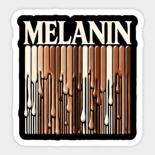 Melanin Drippin Afrocentric Sticker